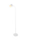 Globo Lighting Floor Lamp Height 145cm with Lamp Bulb Base E14 White