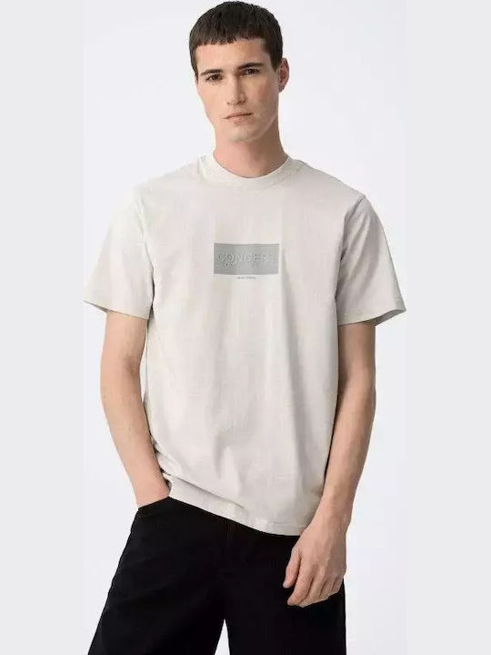 Tiffosi Kurzarmbluse Beige
