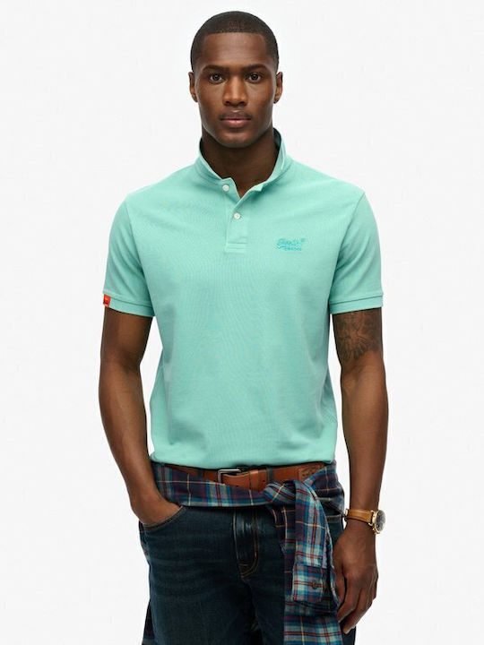 D2 Ovin Vint Polo T-shirt Spearmint Light Green M1110439A-2MD