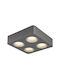 Globo Lighting LED Warm White Spot with 4 Lights in Gray Color