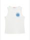 Kids Sleeveless White Blouse