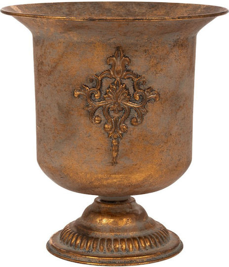 Gold Metal Amphora 30.5x30.5x32.5cm