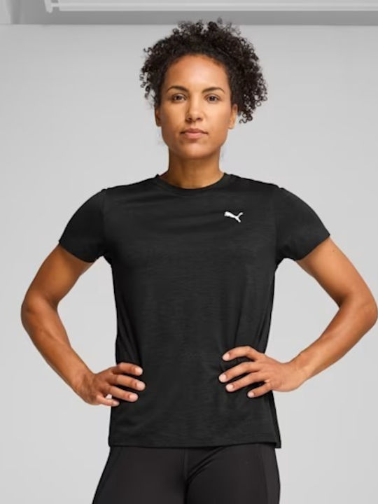 PUMA Heather T-Shirt Schwarz