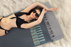 Guy Laroche Cotton Beach Towel Gray 170x90cm