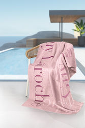 Guy Laroche Velour Printed Ροζ 175x100εκ.