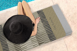 Guy Laroche Velour Printed Green Beach Towel 17...