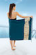 Guy Laroche Pestemal Baumwolle Blau 170x90cm