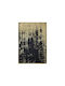 Canvas Painting with Plastic Frame Fylliana Fl247326 Gold-Black 80x4x120cm
