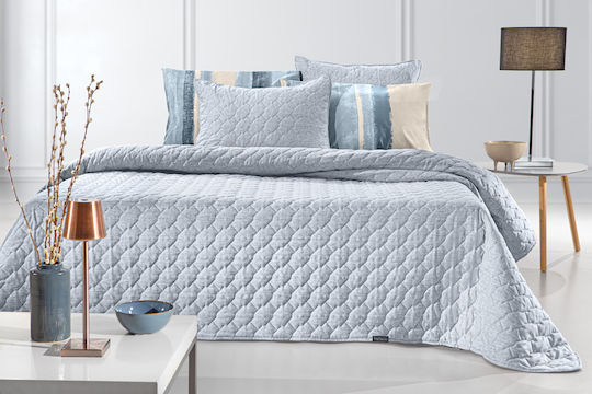 Guy Laroche Kiara Подредба Покривало Полутораспално Микрофибър Синьо 180x240см 2бр