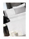Guy Laroche Medici Pique Double Blanket 245x260cm White
