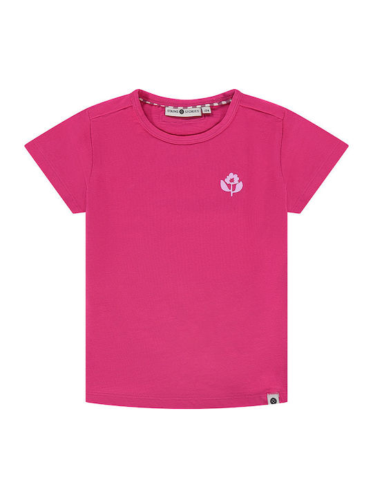Stains & Stories T-shirt Magenta