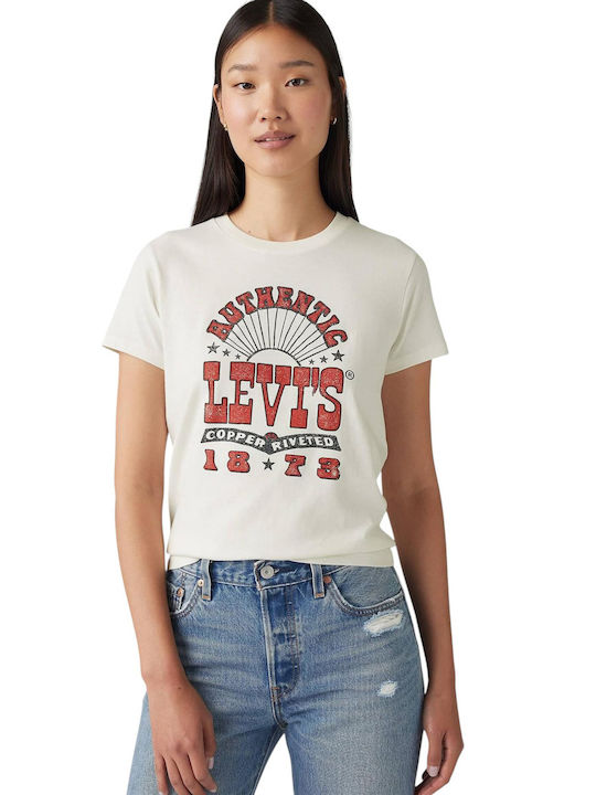 Levi's Дамска Блуза T-shirt Бял