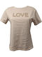 Women's T-shirt Beige