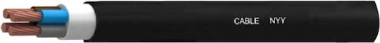 Elektrokabel Nyy-j-rm/v 5x10mm² Schwarz Rolle Oberteile:100 02.026.0681