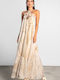 Maxi Dress for Wedding / Baptism Open Back