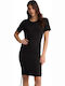 Sommer Damenkleid Schwarz