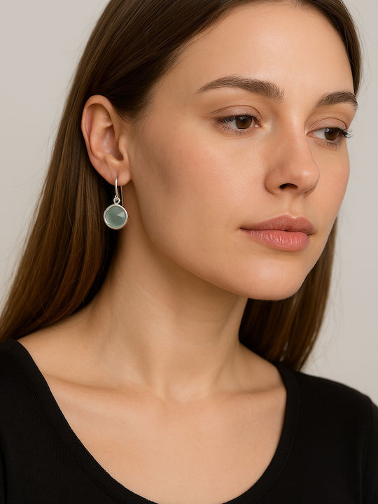 Enotia Earrings made of Silver with Stones Enotia Earrings made of Silver with Stones