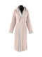 Guy Laroche Monogram Bathrobe with Hood Pudra