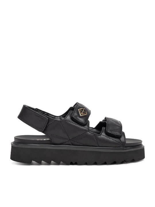 New Alicante Women's Flat Sandals with Strap in Black Color