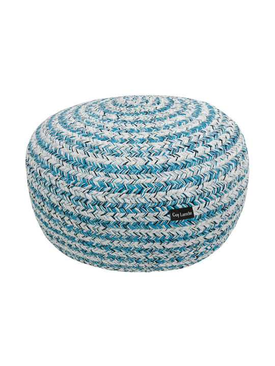 Bean Bag Chair Waterproof Ottoman Blue 50x50x25cm