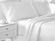 Cearșaf de hotel gigant, mărime King, pieptănat 100% bumbac, 210 fire, culoare garoafă, 260x290