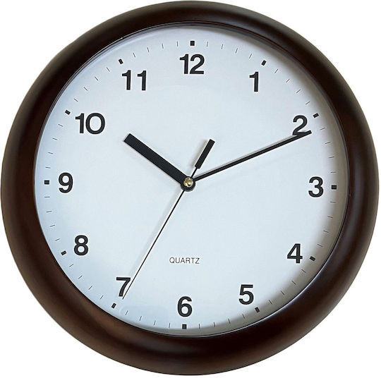 Galifas Wanduhr Hölzernes Braun Ø30cm