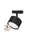 Eko Light Einzel Spot mit Fassung null in Schwarz Farbe