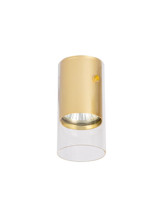 Eko Light Einzel Spot mit Fassung GU10 in Gold Farbe