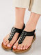 Flache Sandalen für Damen in Schwarz Farbe