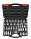 Torx-Bit-Stecknuss Externe Torx-Stecknuss-Satz 60-teilig S2-Legierungsstahl Cr-V-Stahl