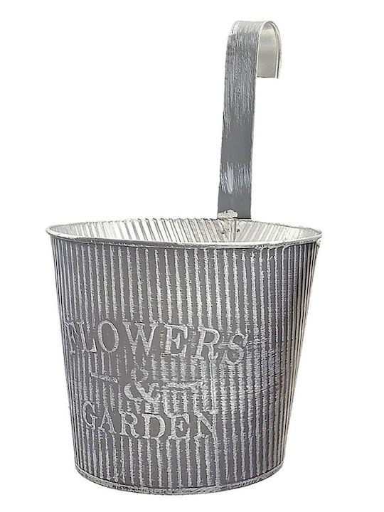 HOMie Hanging Planter Metal Gray 16x16x14cm.