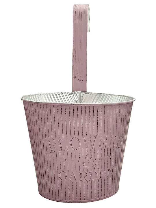 HOMie Hanging Planter Metal Purple 16x16x14cm.