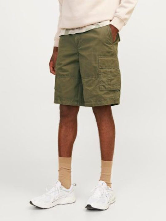 Jack & Jones Ανδρική Βερμούδα Cargo Olive Night