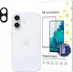 Hurtel Full Προστασία Κάμερας Tempered Glass Μαύρο για το iPhone 16eeng