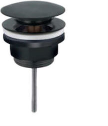 M&Z Rubinetterie Pop Up Sink Valve Black