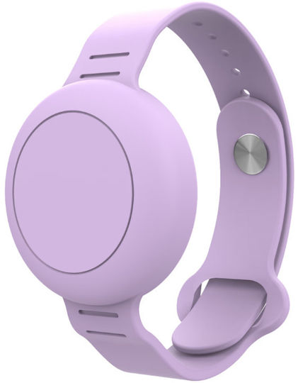 Elago Ofkoz Bracelet Fall Silikon für AirTag in Lila Farbe