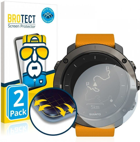 Brotect Flex Full-cover Displayschutzfolie für das Suunto Traverse Alpha 2Stück