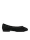 Black Knit Ballerinas Elegant Tie