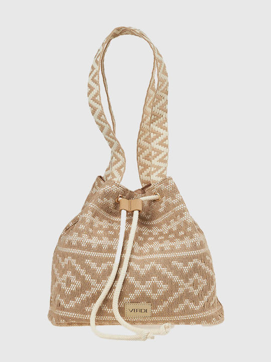 Verde Verde Stoff Damenhandtasche Crossbody Beigen