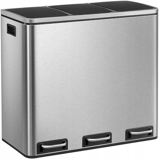Hurtmeblowy Silver Waste Bin 18L
