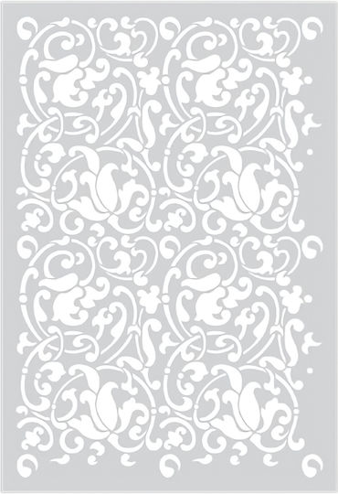 Stencil Τεχνοτροπίας Διακόσμηση Τοίχου 53x79cm Novacolor Jameela Vine Nc6260