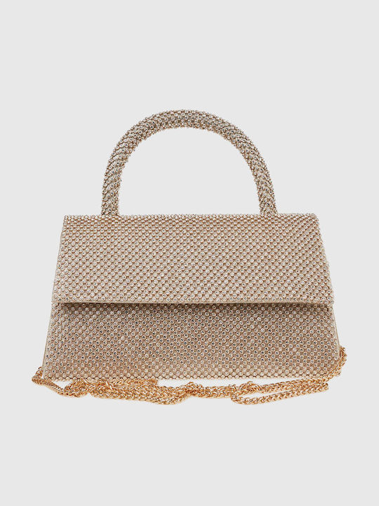 Verde Damentasche Schultertasche Gold