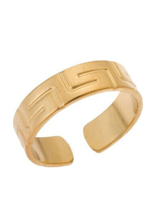 Senza Damen Ring aus Stahl Vergoldet