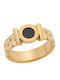 Senza Damen Ring aus Stahl Vergoldet