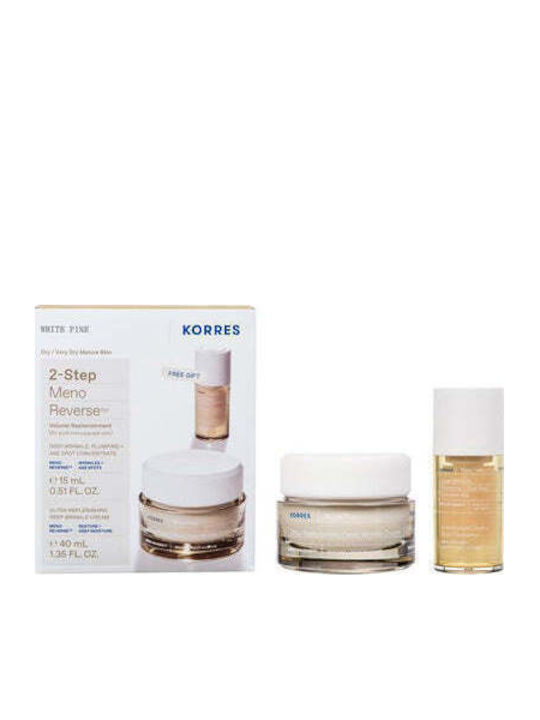 Korres 2-Step Meno Reverse Hautpflegeset für Anti-Aging & Feuchtigkeitsspendend 2Stück