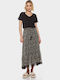Earn Denim High-waisted Skirt Black