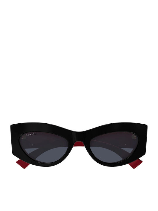 Gucci Women's Sunglasses with Black Plastic Frame and Black Lens GG1843S 006