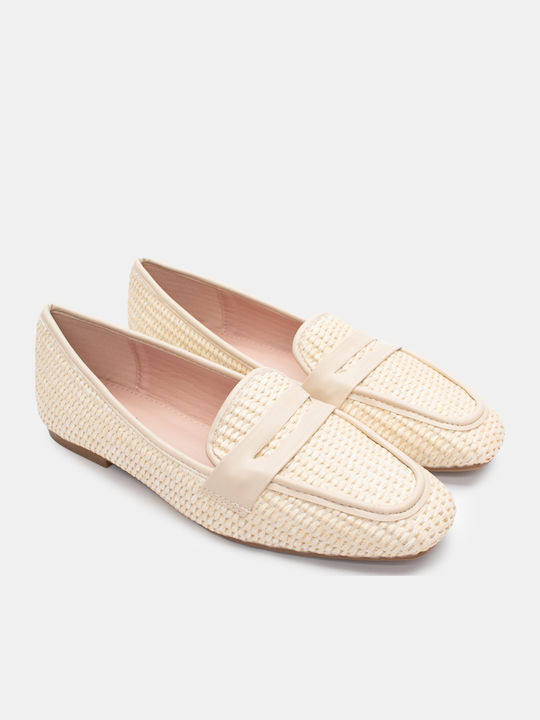 Γυναικεία Loafers σε Μπεζ Χρώμα