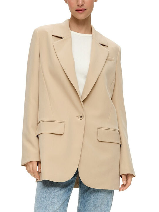 QS Blazer pentru femei Sacou Beige