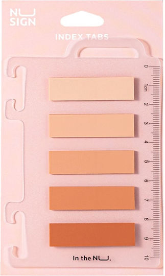 Σελιδοδείκτες Deli Film Bopp Nusign Pink 44x12mm 5x20 Φύλλα